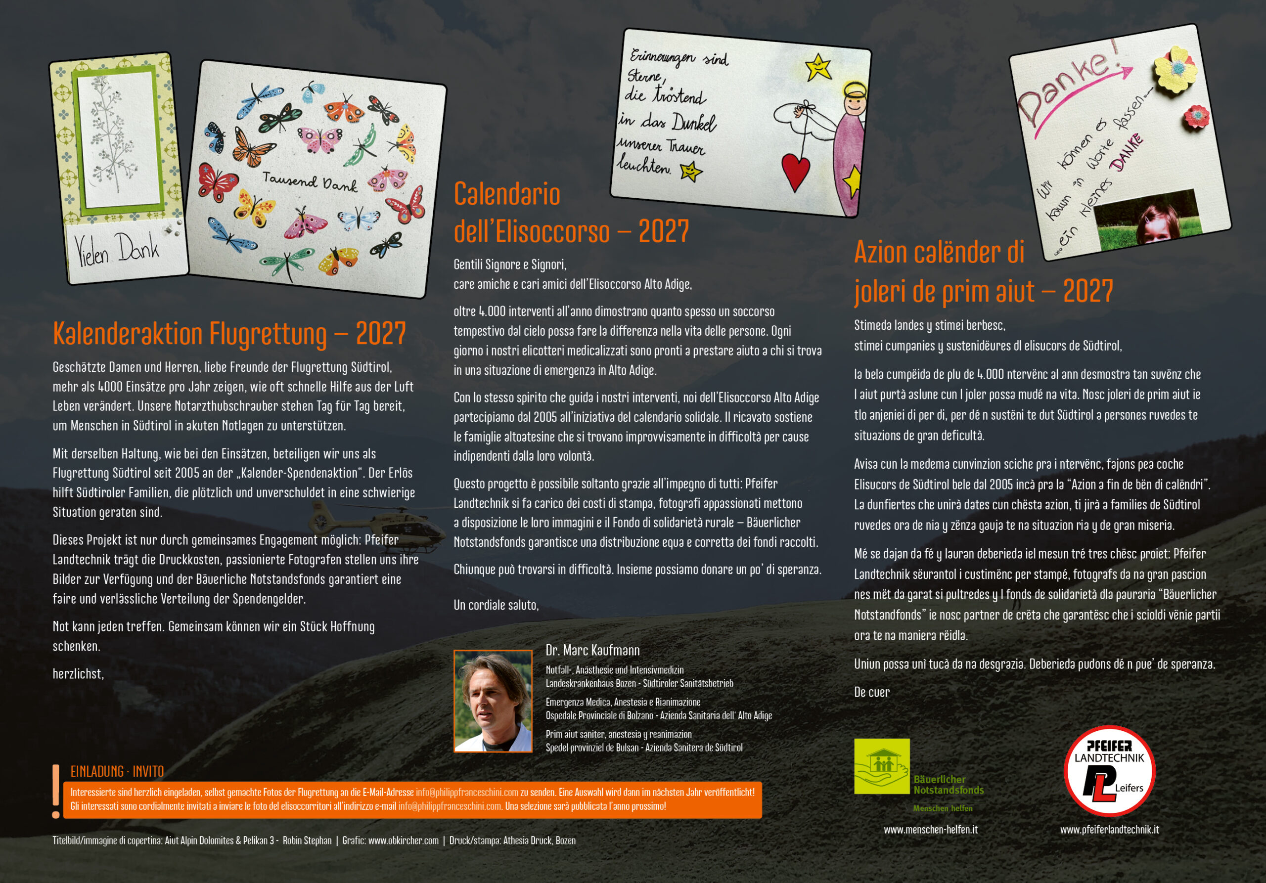 Kalender "Flugretter helfen" 2027
